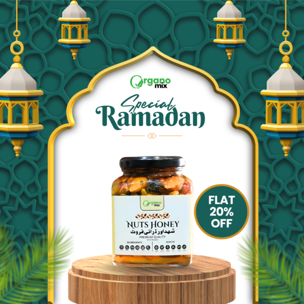 organic honey with mixed nuts natural energy booster | organomix