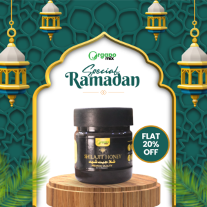 pure himalayan salajeet with honey natural vitality | organomix