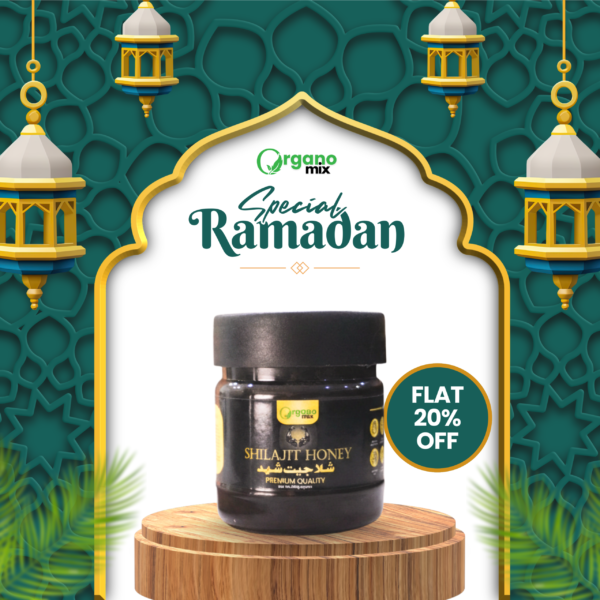 pure himalayan salajeet with honey natural vitality | organomix